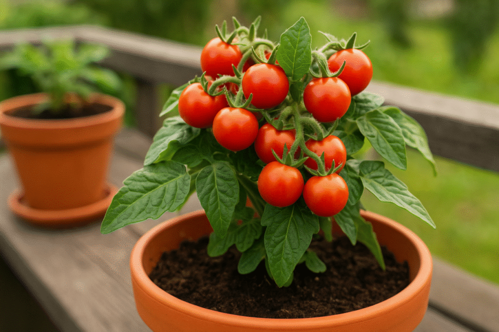 tomate cereja em casa