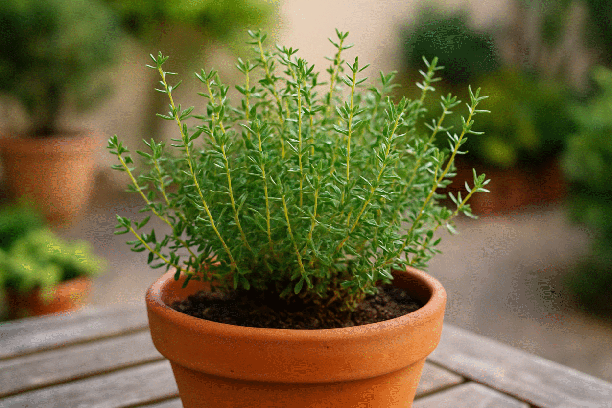 cultivar tomilho em casa