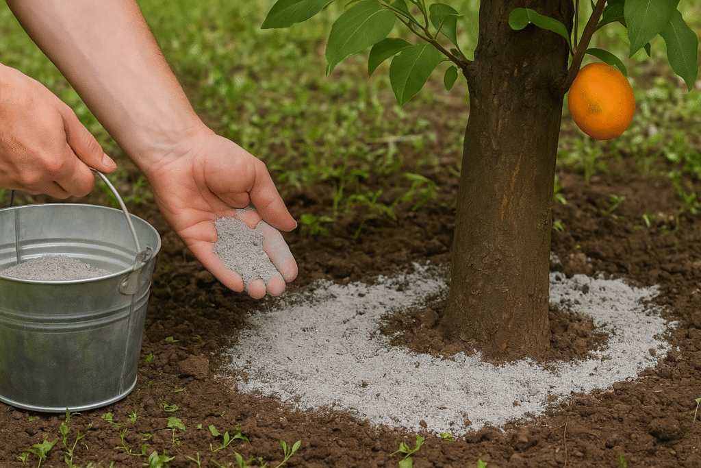 cinza de madeira para adoçar frutas